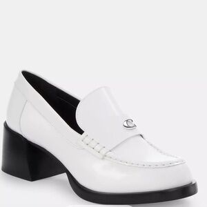 Coach Natalie Loafer in Black/White